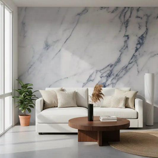Classic Carrara Marble Vein Wall Mural