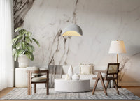 Wandbild mit monochromer Marmoraderung