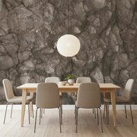 Rustikales Wandbild mit erdigen Steinplatten