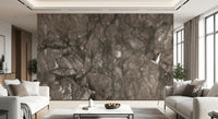 Wandbild mit Marmorstruktur in natürlichen Erdtönen