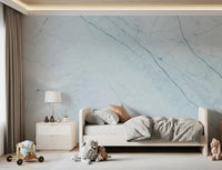 Wandbild mit ätherischen azurblauen Marmoradern