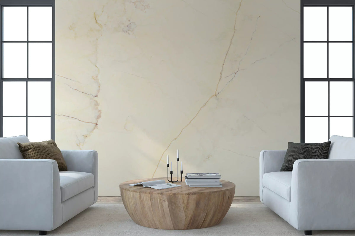 Wandbild mit cremiger Marmorsteinstruktur