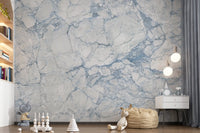 Wandbild mit ätherischer blauer Marmorplatte