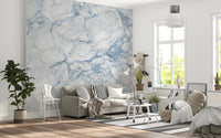 Wandbild mit ätherischer blauer Marmorplatte