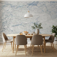 Mural de pared con textura de piedra azul celeste fresca