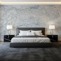Mural de pared con textura de piedra azul celeste fresca