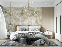 Oatmeal Mist Tuscan Forest Path Wall Mural