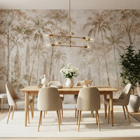 Sepia Jungle Dream Wall Mural