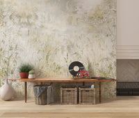 Botanical Damask Wildflower Meadow Wall Mural