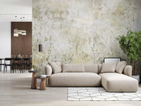 Botanical Damask Wildflower Meadow Wall Mural