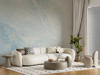 Wandbild mit Textur einer kühlen azurblauen Marmorplatte