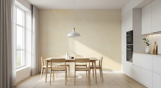 Papier peint panoramique à texture de pierre Calacatta crème