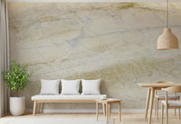 Carta da parati murale con venature di marmo crema e ocra