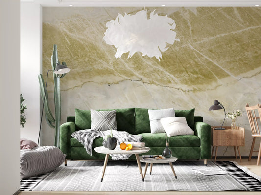 Golden Vein Natural Stone Texture Wall Mural