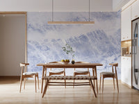 Azure Marble Veins Wall Mural