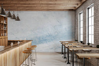 Serene Blue Veined Marble Wall Mural
