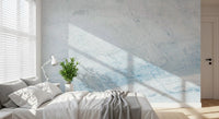 Serene Blue Veined Marble Wall Mural