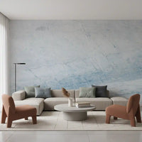 Serene Blue Veined Marble Wall Mural