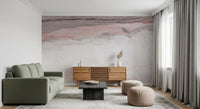 Wandbild mit Adern aus Rosenquarz-Marmor