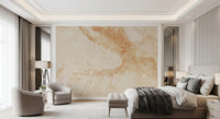 Papier peint panoramique effet pierre de marbre crème naturel