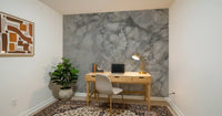 Fresque murale en dalle de marbre gris froid