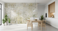 Botanisches Damast-Wildblumenwiesen-Wandbild Wandbild Wandbild