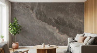 Papier peint panoramique à texture de marbre gris ardoise orageux