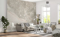 Wandbild mit sanfter grauer Marmoraderung
