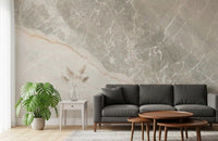 Wandbild mit sanfter grauer Marmoraderung