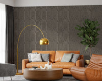 Carta da parati con texture a onde lineari monocromatiche⁠
