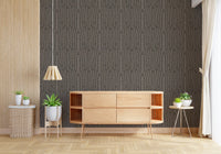 Carta da parati con texture a onde lineari monocromatiche⁠