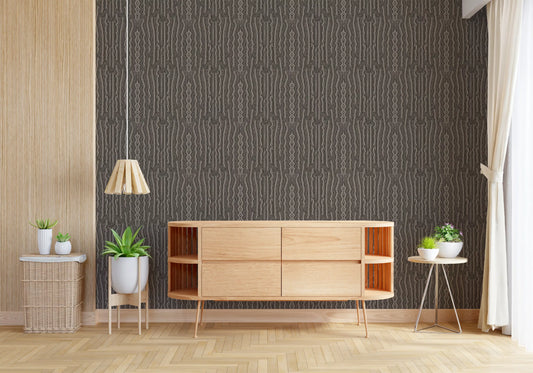 Papel pintado con textura de ondas lineales monocromáticas⁠