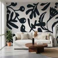 Papier peint panoramique Silhouette botanique Ink Bloom
