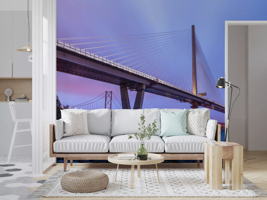 Forth Bridge Dusk Architecture Wall Mural