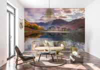 Wandbild mit stillen Spiegelungen im Hochland