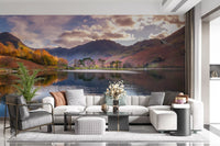 Wandbild mit stillen Spiegelungen im Hochland