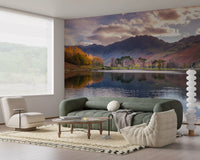 Wandbild mit stillen Spiegelungen im Hochland