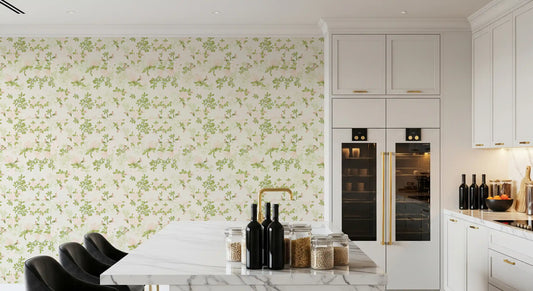 Soft Blush Petal Meadow Wallpaper⁠