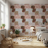 Papier peint Patch de Noël champêtre⁠