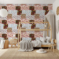Papier peint Patch de Noël champêtre⁠