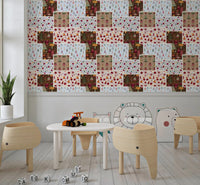 Papier peint Patch de Noël champêtre⁠