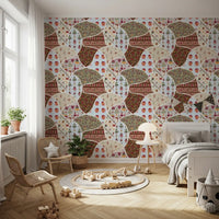 Nordic-Noel-Collage-Tapete