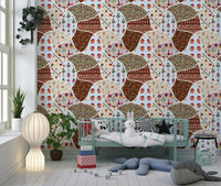Nordic-Noel-Collage-Tapete