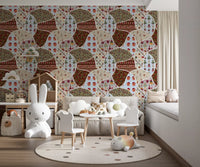 Nordic-Noel-Collage-Tapete