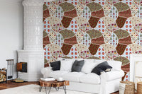 Nordic-Noel-Collage-Tapete