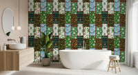 Tapete mit Mosaik aus Kiefernwald⁠