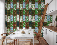 Tapete mit Mosaik aus Kiefernwald⁠