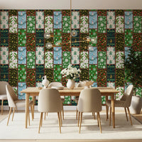 Tapete mit Mosaik aus Kiefernwald⁠