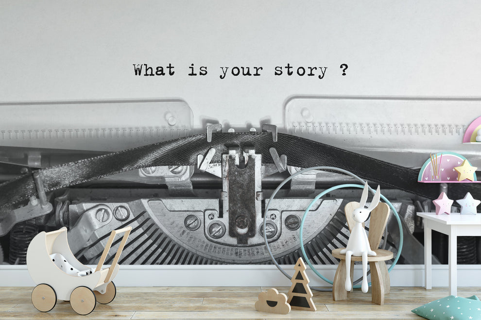 Vintage Typewriter Quote Wall Mural Vintage Typewriter Quote Wall Mural