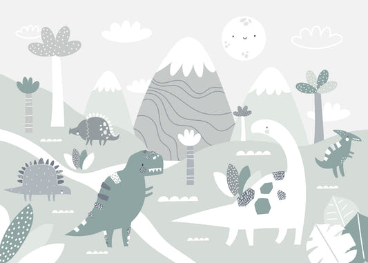 Dinosaur World Kids tapetmalerier
